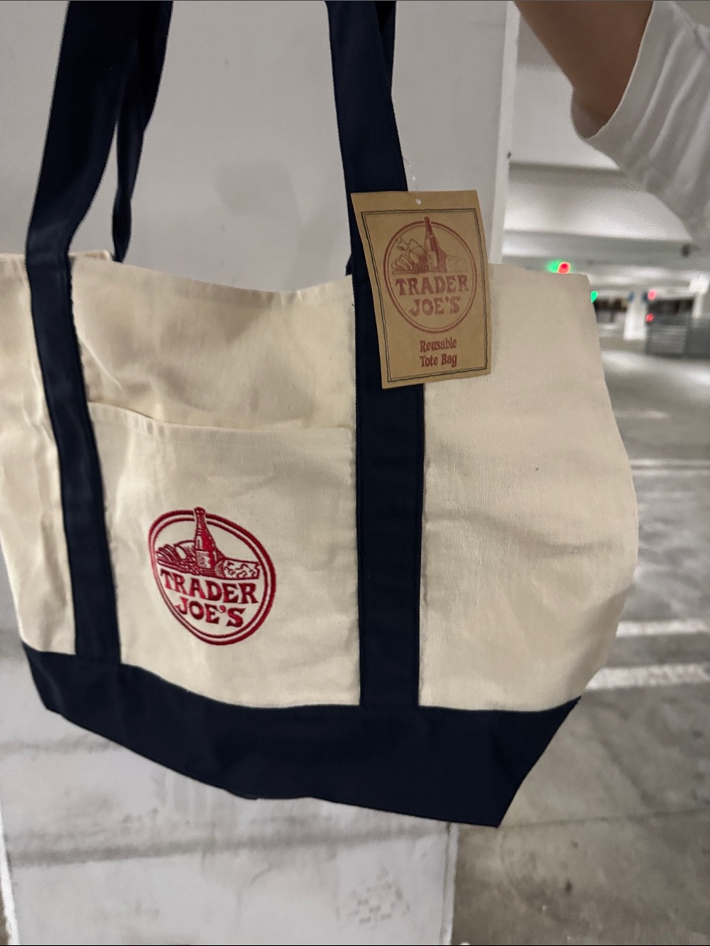 Trader Joe’s tote bag navy